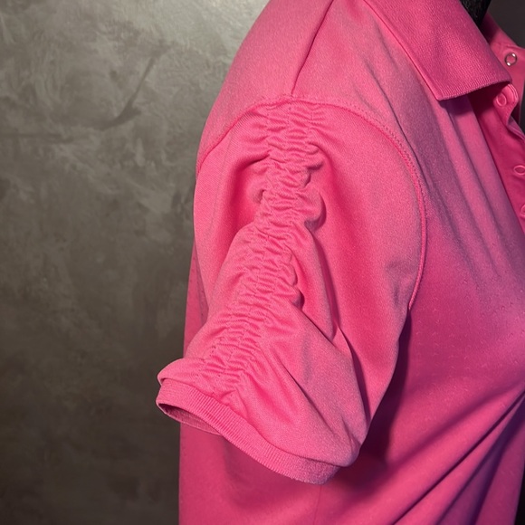 Slazenger tennis/golf polo shirt in pink, dry weave fabric, New without tags, M - Picture 4 of 8